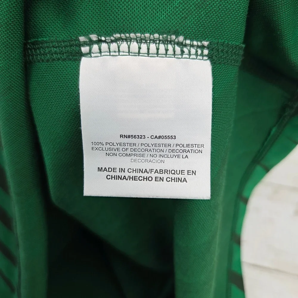 Nike Dri-FIT Running 1/4 Zip Pullover Striped Mens L Green Black 451280-341